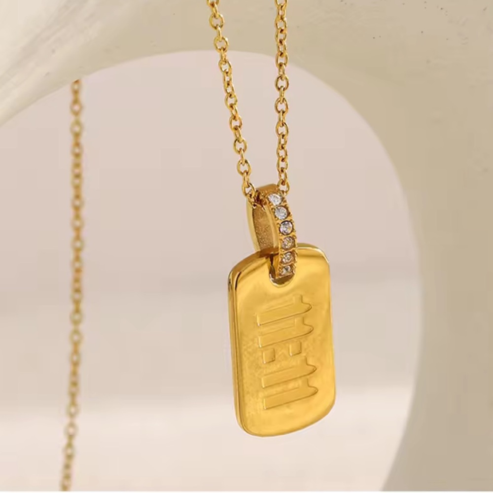 Gold Angel Number 11:11 Necklace – Minimalist Lucky Pendant - Picture 8 of 10